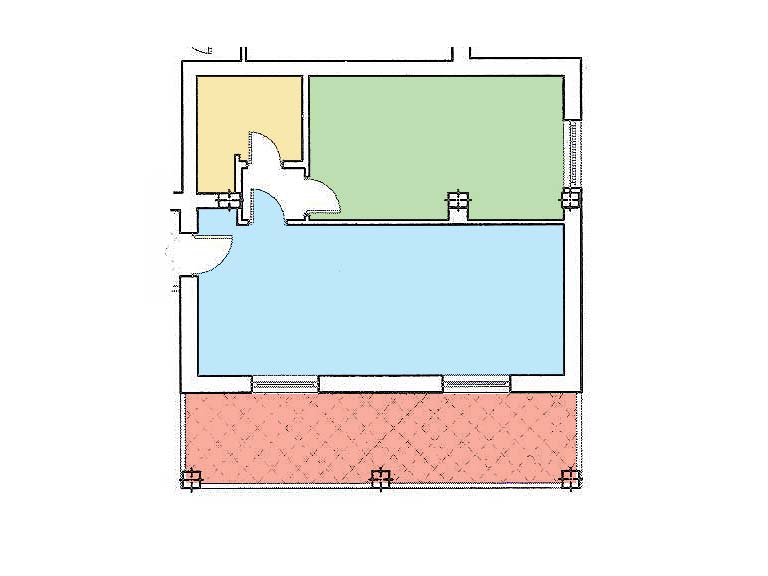 Basic Zwei-Zimmer-Grundriss