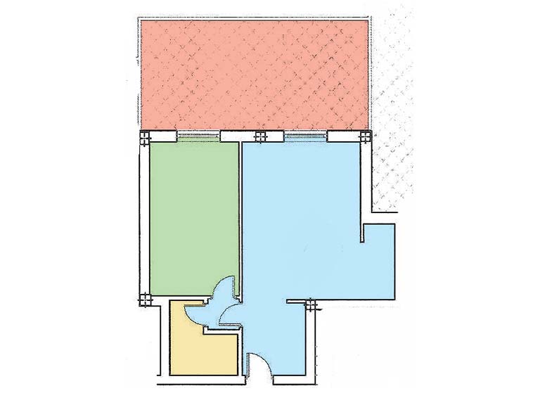 Karte Zwei-Zimmer-Wohnung President