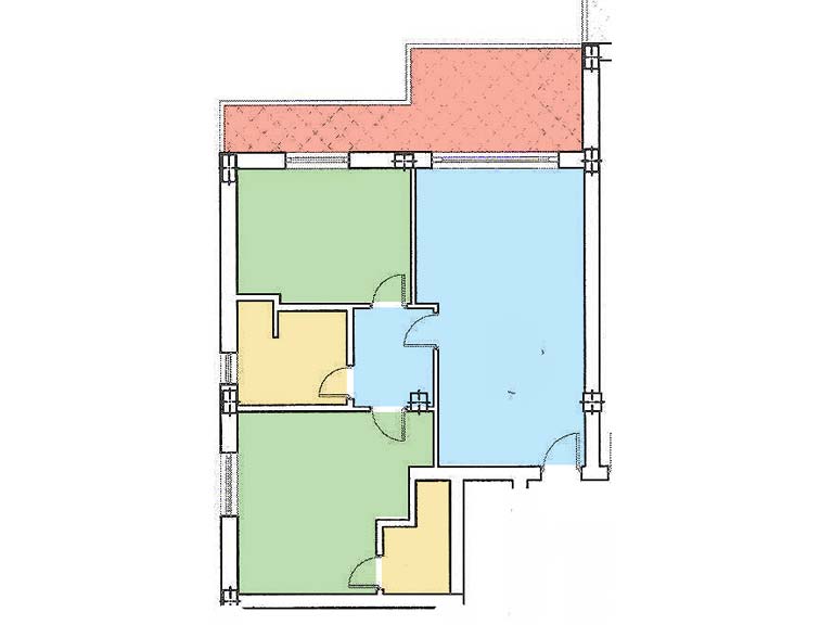 Executive Garden three-room plan